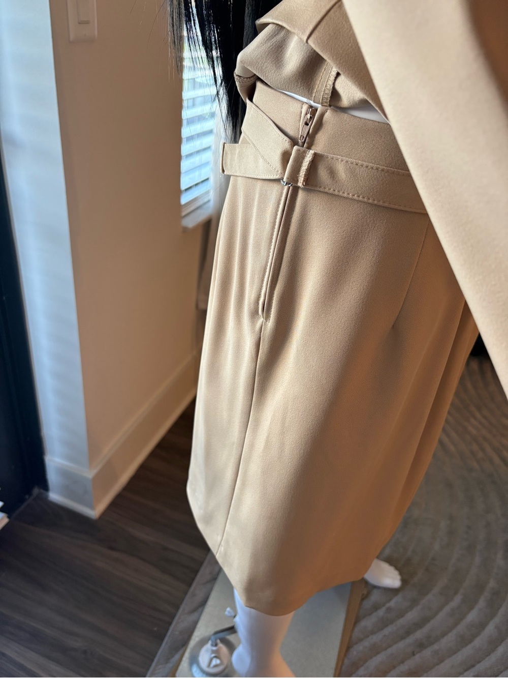 Vintage 90s Beige Skirt Suit Set - Picture 8 of 10